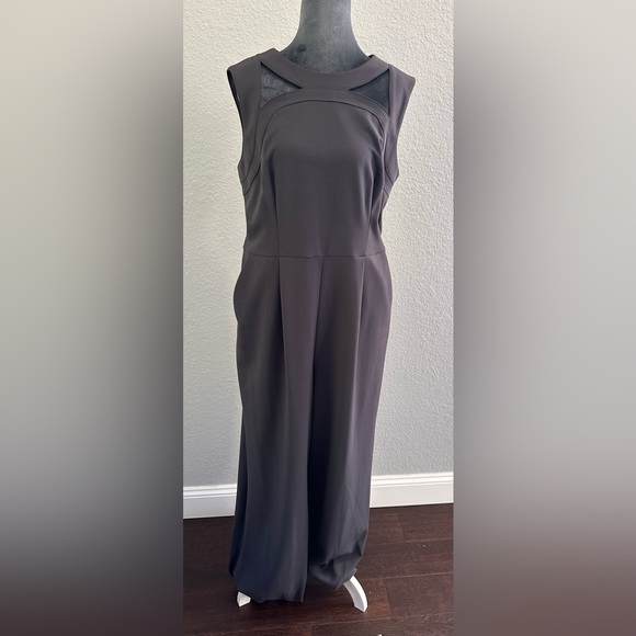 Calvin Klein Charcoal Sleeveless Jumpsuit | NWT - Picture 2 of 7